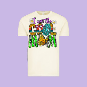 I'm The Cool Mom Vintage Tee Designed By Cowhidedigitalart