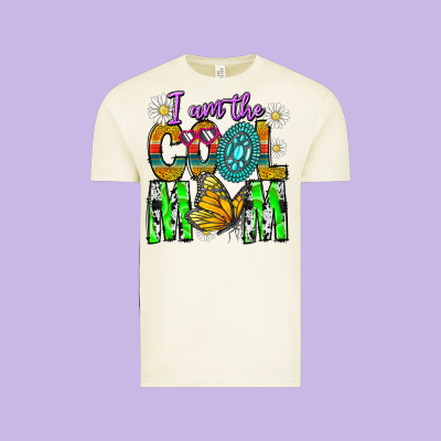 I'm The Cool Mom Vintage Tee Designed By Cowhidedigitalart