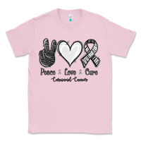 Bubblegum Pink Peace Love Cure Carcinoid Cancer Classic Tee - Jasminsmagicworld