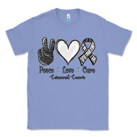 Colony Blue Peace Love Cure Carcinoid Cancer Classic Tee - Jasminsmagicworld