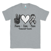 Heather Grey Peace Love Cure Carcinoid Cancer Classic Tee - Jasminsmagicworld