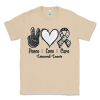 Mushroom Peace Love Cure Carcinoid Cancer Classic Tee - Jasminsmagicworld