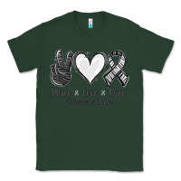 Sports Green Peace Love Cure Carcinoid Cancer Classic Tee - Jasminsmagicworld