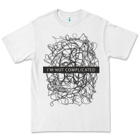 White ı'm not complicated Premium Tee - artisFamous