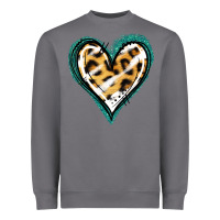 Storm Glitter Leopard Heart Heavyweight Sweatshirt - Jasminsmagicworld