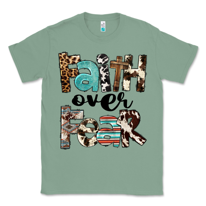 Western Faith Over Fear Classic Tee by FaDigitalArtStudio | Teevron