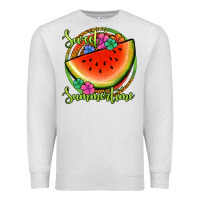 Oatmeal Heather sweet summertime watermelon Premium Sweatshirt - Jasminsmagicworld