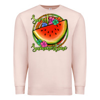 Pale Pink sweet summertime watermelon Premium Sweatshirt - Jasminsmagicworld