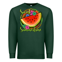 Sports Green sweet summertime watermelon Premium Sweatshirt - Jasminsmagicworld