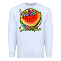 White sweet summertime watermelon Premium Sweatshirt - Jasminsmagicworld