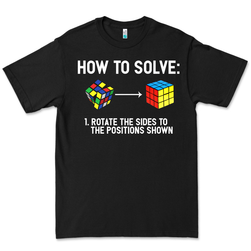 Youth Rubiks Cube Rotate The Sides To The Position Shown Cube Premium Tee by DesigneFamous | Teevron