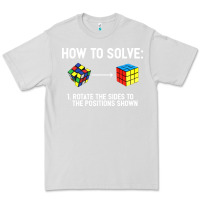 Dove Grey youth rubiks cube rotate the sides to the position shown cube Premium Tee - DesigneFamous