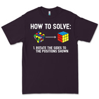 Plum youth rubiks cube rotate the sides to the position shown cube Premium Tee - DesigneFamous