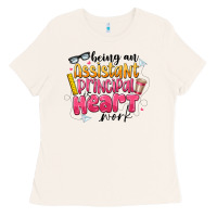 Bone Being an Assistant Principal is Heart Work Ladies Tee - CowhideDigitalArt