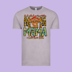 God Gifted Me Two Titles And Mama I Rock Them Both Vintage Tee Designed By Cowhidedigitalart