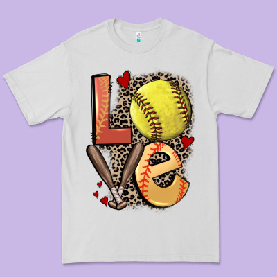 Love Softball Premium Tee Designed By Fadigitalartstudio