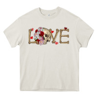 Skull Love Valentine's Day Heavy Core Tee | Teevron