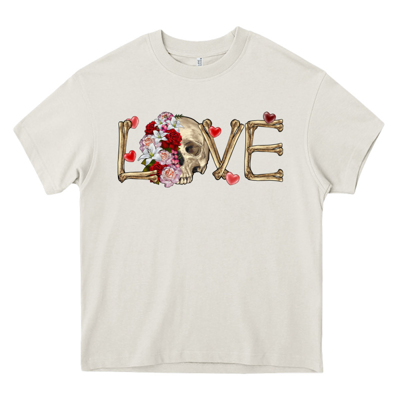 Skull Love Valentine's Day Heavy Core Tee by FaDigitalArtStudio | Teevron