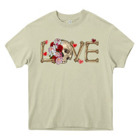 Mossy Skull love Valentine's Day Heavy Core Tee - FaDigitalArtStudio