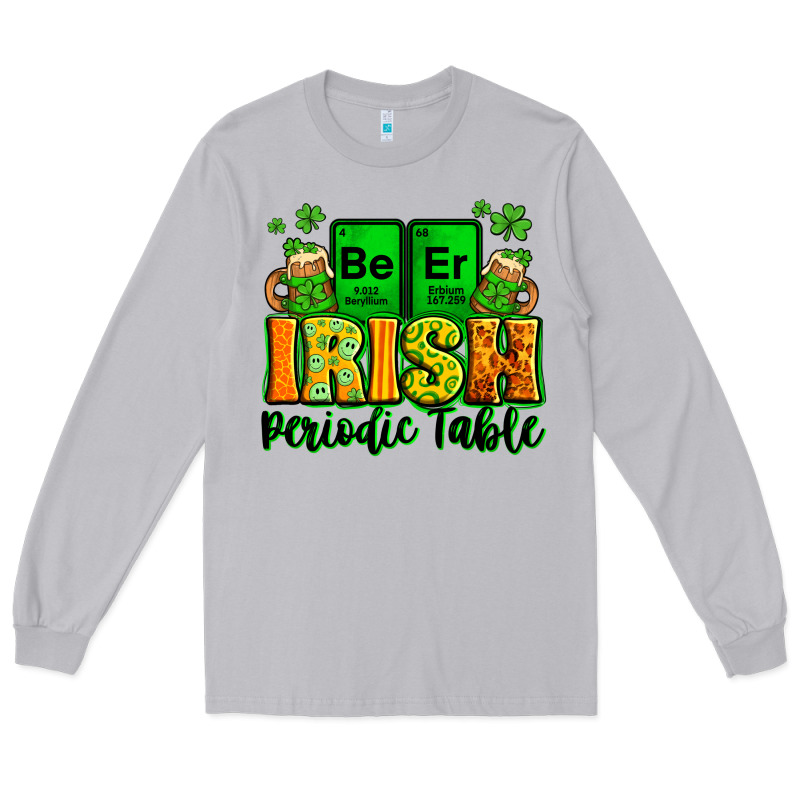 Beer Irish Periodic Table St. Patrick's Long Sleeve Tee by LillyAllenDesigns | Teevron