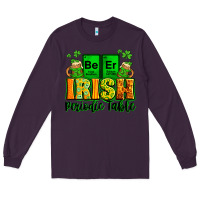 Plum Beer Irish Periodic table St. Patrick's Long Sleeve Tee - LillyAllenDesigns