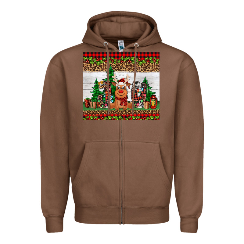 Joy Reindeer Zipper Hoodie by Jasminsmagicworld | Teevron