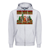 Heather Grey joy reindeer Zipper Hoodie - Jasminsmagicworld