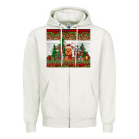 Oatmeal Heather joy reindeer Zipper Hoodie - Jasminsmagicworld