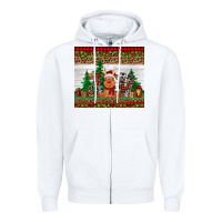 White joy reindeer Zipper Hoodie - Jasminsmagicworld