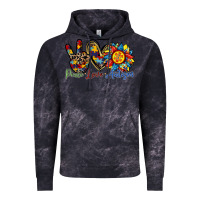 Cloud Black peace love autism sunflower Vintage Hoodie - RacoonDesign