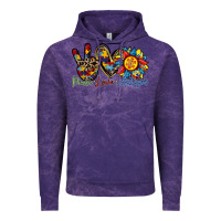 Cloud Purple peace love autism sunflower Vintage Hoodie - RacoonDesign
