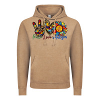 Vintage Coffee peace love autism sunflower Vintage Hoodie - RacoonDesign
