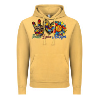Peace Love Autism Sunflower Vintage Hoodie | Teevron