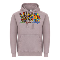 Vintage Zinc peace love autism sunflower Vintage Hoodie - RacoonDesign