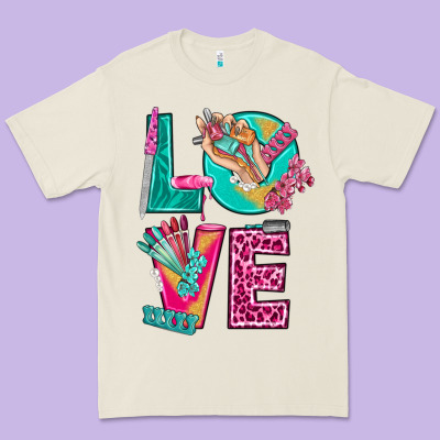Love With Nail Elements Bbs Premium Tee Designed By Bundleandbundleshop