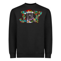 Black christmas joy pitbull Heavyweight Sweatshirt - RanaPortraitStore