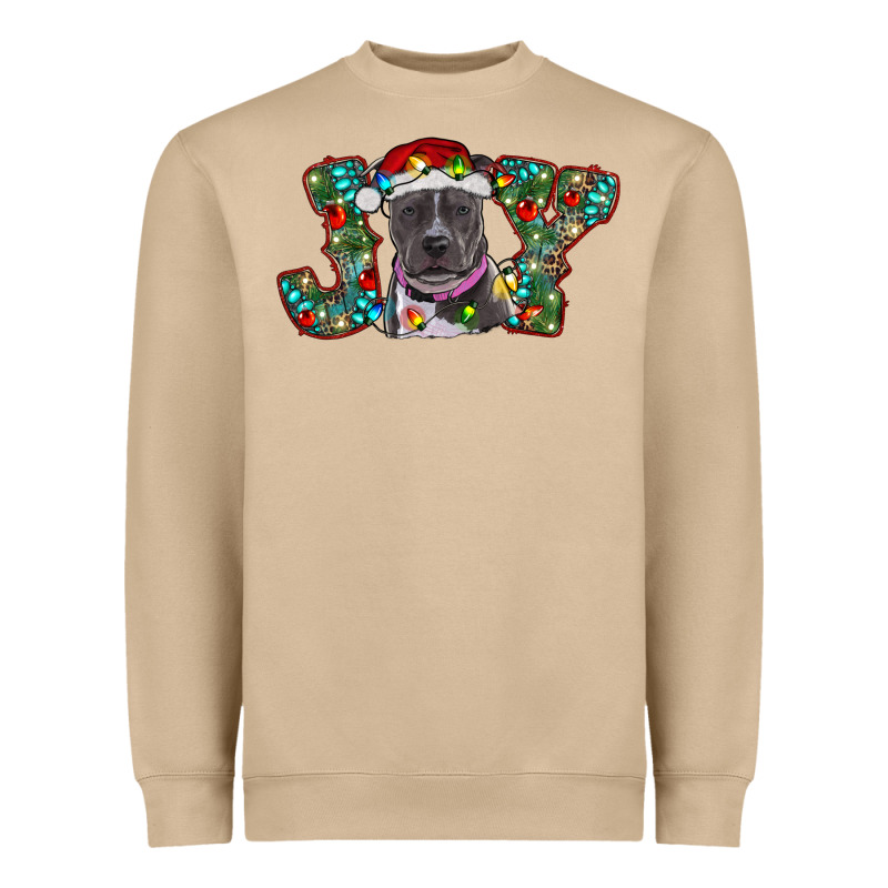 Christmas Joy Pitbull Heavyweight Sweatshirt by RanaPortraitStore | Teevron