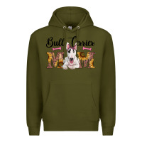 Army Green western bull terrier mom Premium Hoodie - RanaPortraitStore
