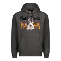 Charcoal Heather western bull terrier mom Premium Hoodie - RanaPortraitStore
