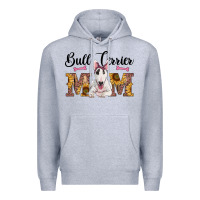 Heather Grey western bull terrier mom Premium Hoodie - RanaPortraitStore