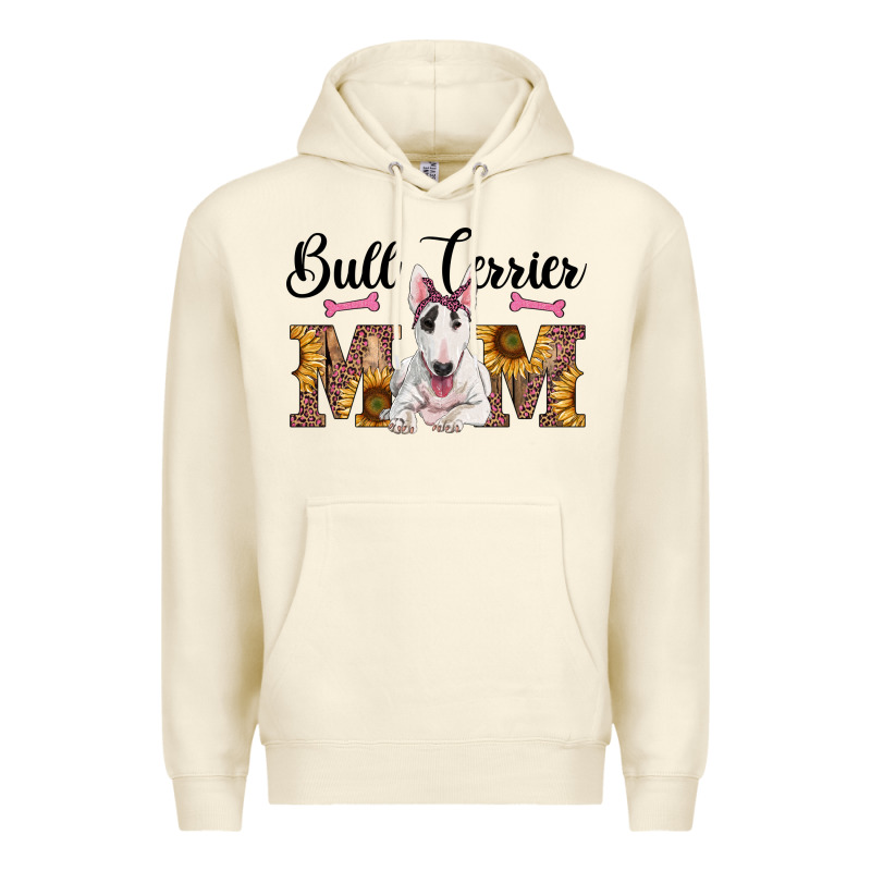 Western Bull Terrier Mom Premium Hoodie by RanaPortraitStore | Teevron