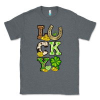 Charcoal Heather St. Patrick's Western lucky Classic Tee - OliviaCreatesArt