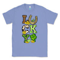 Colony Blue St. Patrick's Western lucky Classic Tee - OliviaCreatesArt