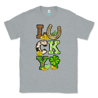 Heather Grey St. Patrick's Western lucky Classic Tee - OliviaCreatesArt