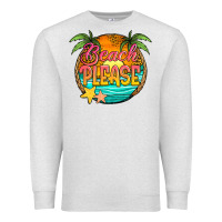 Oatmeal Heather beach please Premium Sweatshirt - Jasminsmagicworld
