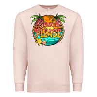 Pale Pink beach please Premium Sweatshirt - Jasminsmagicworld