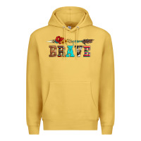 Antique Gold brave and aztec wood sunflower with arrow Premium Hoodie - Artiststas