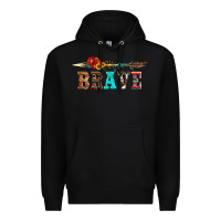 Black brave and aztec wood sunflower with arrow Premium Hoodie - Artiststas