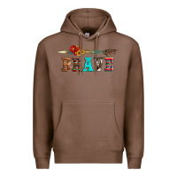 Chestnut brave and aztec wood sunflower with arrow Premium Hoodie - Artiststas