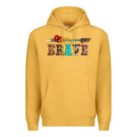 Mustard brave and aztec wood sunflower with arrow Premium Hoodie - Artiststas